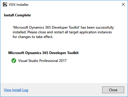D365: Dynamics 365 Developer Toolkit for VS 2017 – Ajit Patra