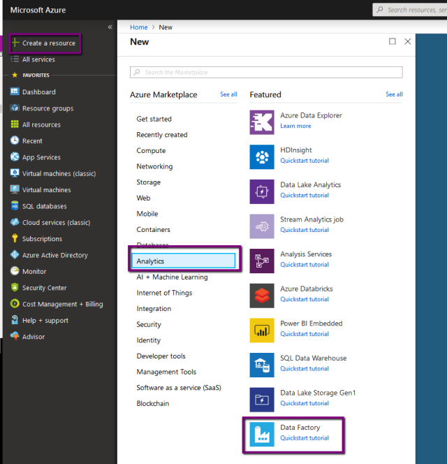 Azure: Copy data from one database to another using Azure Data